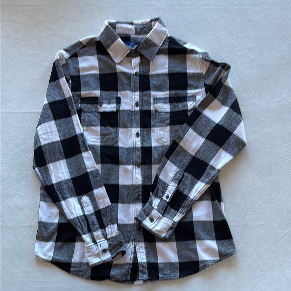 Classic Black and White Checkered Shirt
